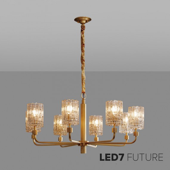 Loft Industry Modern - Gold Ice Chandelier